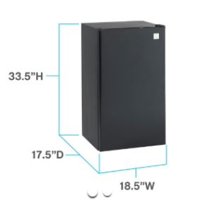 Minibar AVANTI 3.3 cu.ft RM3316B Negro